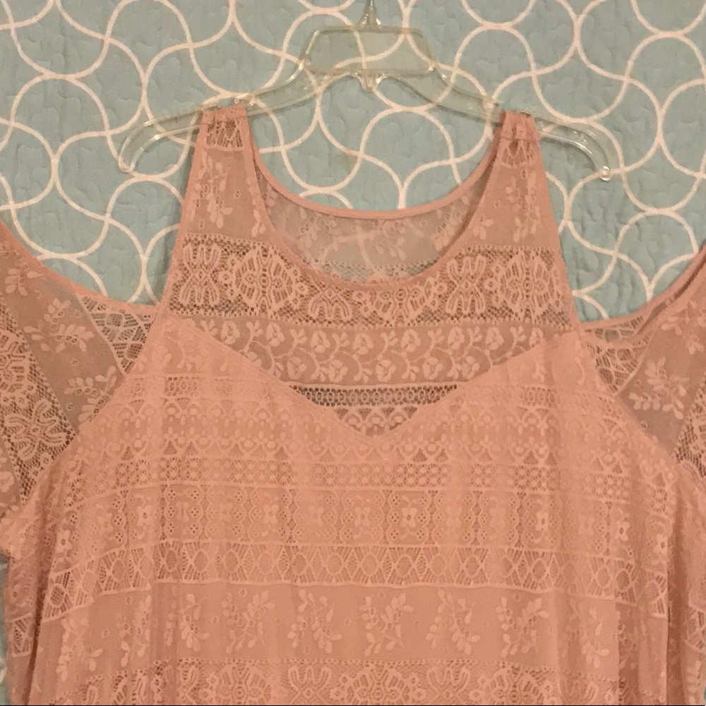 Torrid Lace Cold Shoulder blouse - Picture 2 of 4